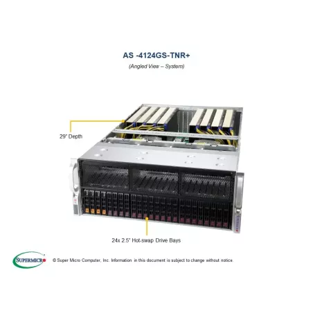 AS -4124GS-TNR Supermicro H12DSG-O-CPU- CSE-418G2TS- AOM-PCIE4-418N-1