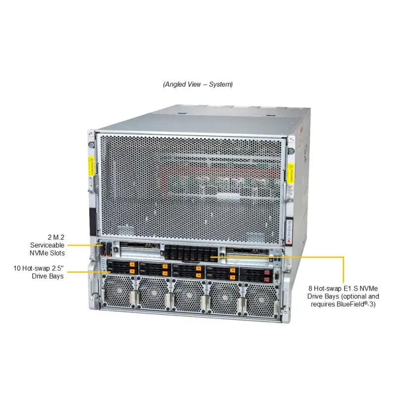 Supermicro AS -A126GS-TNBR DP AMD 10U System with NVIDIA HGX B200 8-GPU