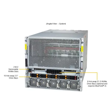 Supermicro AS -A126GS-TNBR DP AMD 10U System with NVIDIA HGX B200 8-GPU