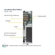 SBI-4119MG-X Supermicro Xeon E blade support 1x M.2-PCIE-2x8 or 1x16-
