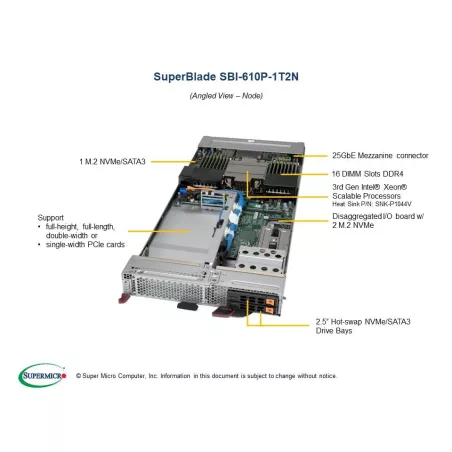 SBI-610P-1T2N Supermicro