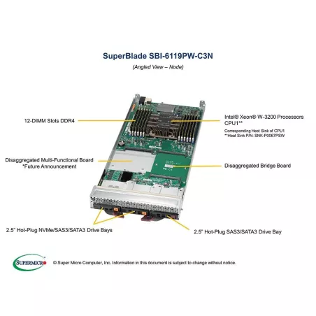SBI-6119PW-C3N Supermicro