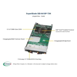  Supermicro SBI-6419P-T3N SBI-6419P-T3N Blade node Supermicro 809,41 $