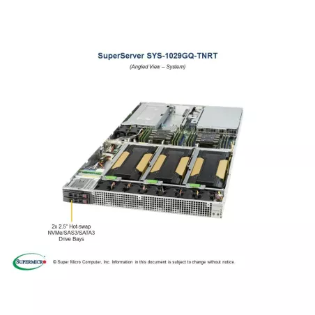 Supermicro SYS-1029GQ-TNRT 1U (CSE-118QETS-R2K05P2 X11DGQ