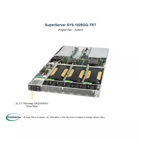 Supermicro SYS-1029GQ-TRT 1U (CSE-118QETS-R2K05P2 X11DGQ