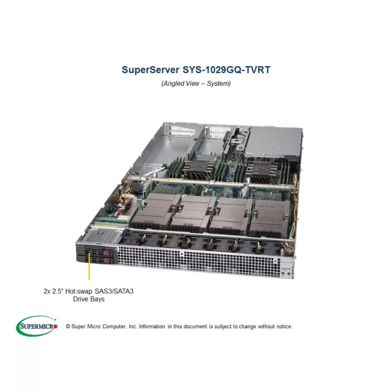 Supermicro SYS-1029GQ-TVRT (CSE-118GQPTS-R2K05P2 X11DGQ)