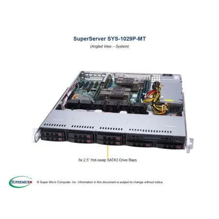 Supermicro SYS-1029P-MT 1U (CSE-113MFAC2-605CB X11DPL-I