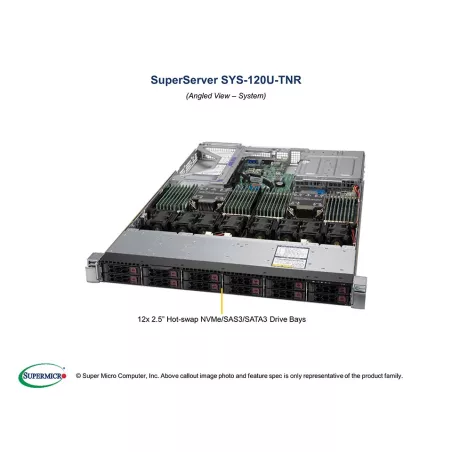 Supermicro SYS-120U-TNR 1U (119UH3TS-R1K22P-T X12DPU-6)