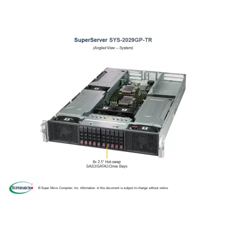 Supermicro SYS-2029GP-TR 2U CSE-218GH-R2K03B- X11DPG-SN PWS-2K03P-1R