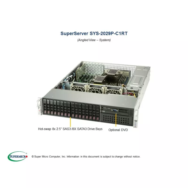 Supermicro SYS-2029P-C1RT 2U (CSE-213AC-R1K23LPB X11DPi-NT