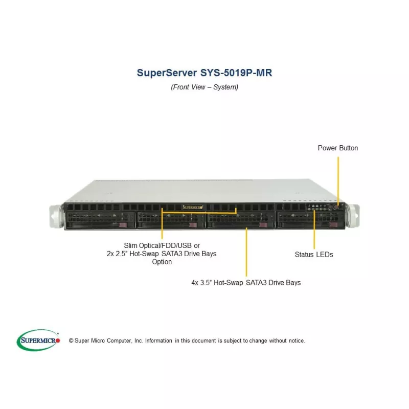 SYS-5019P-MR Supermicro Server