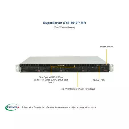 SYS-5019P-MR Supermicro Server