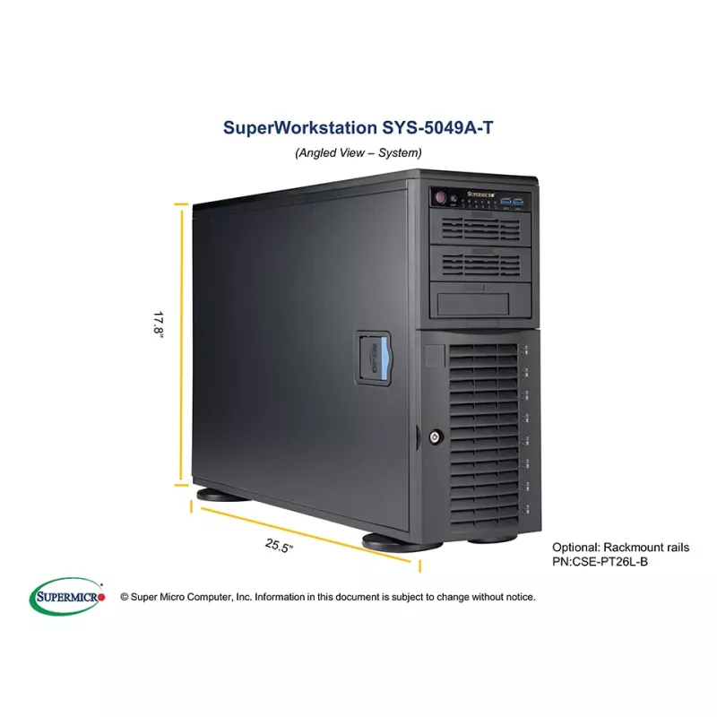 Supermicro SYS-5049A-T (CSE-743AC-1200B-SQ + X11SPA-TF)