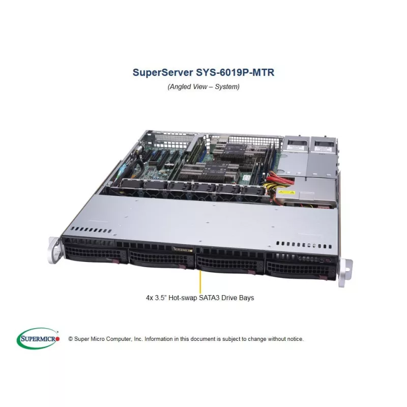 Supermicro SYS-6019P-MTR 1U (CSE-813MF2TQC-R608CB X11DPL-I