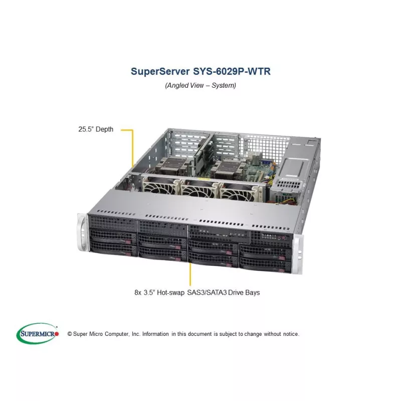 Supermicro SYS-6029P-WTR 2U (CSE-826BAC4-R1K23WB X11DDW-NT