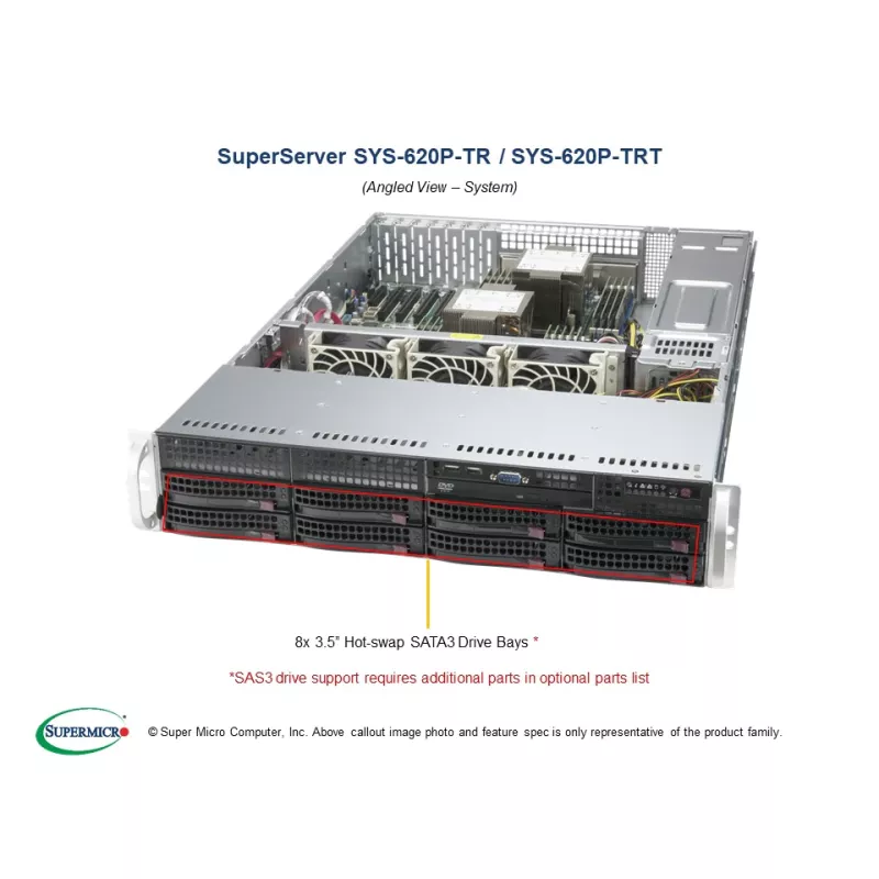 Supermicro SYS-620P-TR 2U (CSE-825BTS-R1K23LPP1 - MBD-X12DPi-N6)
