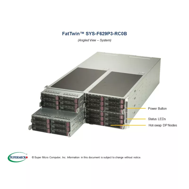 Supermicro SYS-F629P3-RC0B 4U (CSE-F424S2-R1K23BP X11DPFR-SN