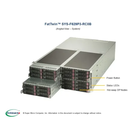  Supermicro SYS-F629P3-RC0B Supermicro SYS-F629P3-RC0B 4U (CSE-F424S2-R1K23BP X11DPFR-SN 7 214,71 $