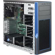 CSE-GS5A-753B Supermicro S5 Mid-Tower Chassis for SYS Assembly -Blue- W- 750W -PART-