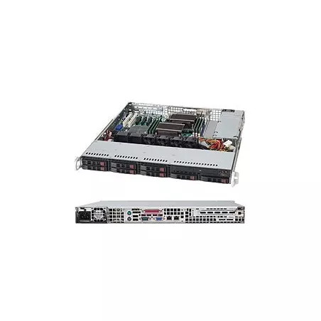 Supermicro CSE-113MFAC2-R804CB 1U 2xPWS-804P-1R 8x2.5" 1xFH