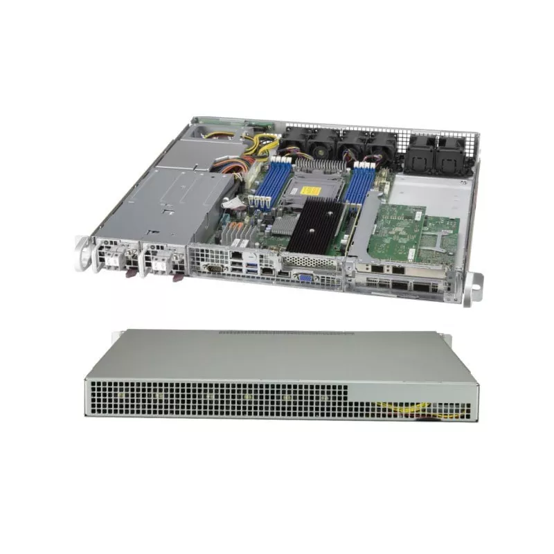 CSE-515B-R601W Supermicro Complete SC515B WIO Chassis w- 600W RDN DC-PWS-