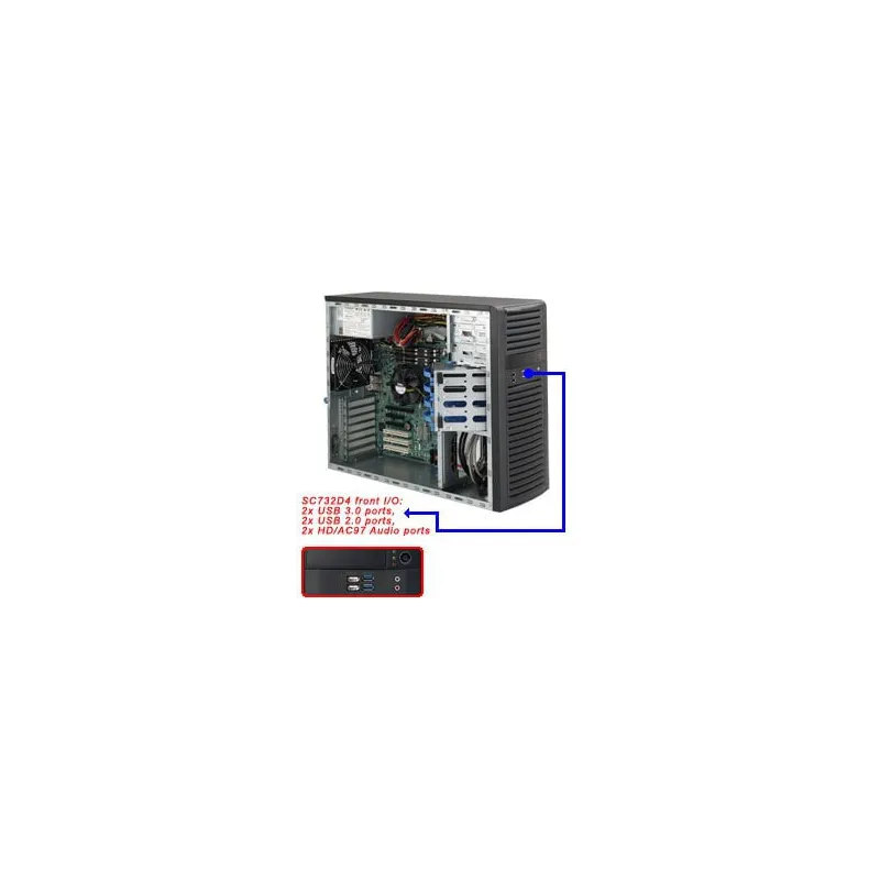 Châssis Supermicro CSE-732D4-668B