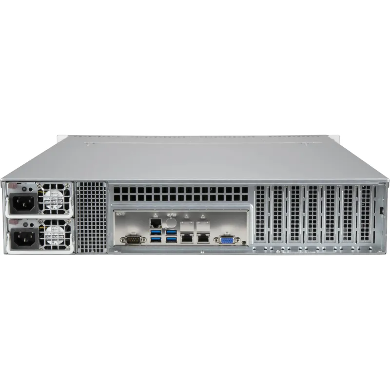 CSE-825BTQC-R1K23LPB Supermicro Black2U SC825BTQC SAS3 LP chassis w- Red. 1200W PWS-RoHS