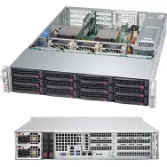 CSE-826BE1C4-R1K23WB Supermicro Black 2U SC826B WIO Chassis w-Single SAS3-Titanium 1200W