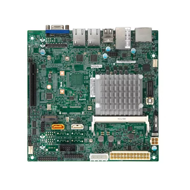 Supermicro A2SAV-L mITX Atom E3940 1xDDR3 SODIMM SATA 2xLAN 1GB