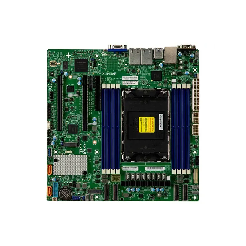 MBD-X13SEM-F-B Supermicro Intel Xeon SPR-SP CPU up to 56 cores 350W TDP EBGPCH-8xD