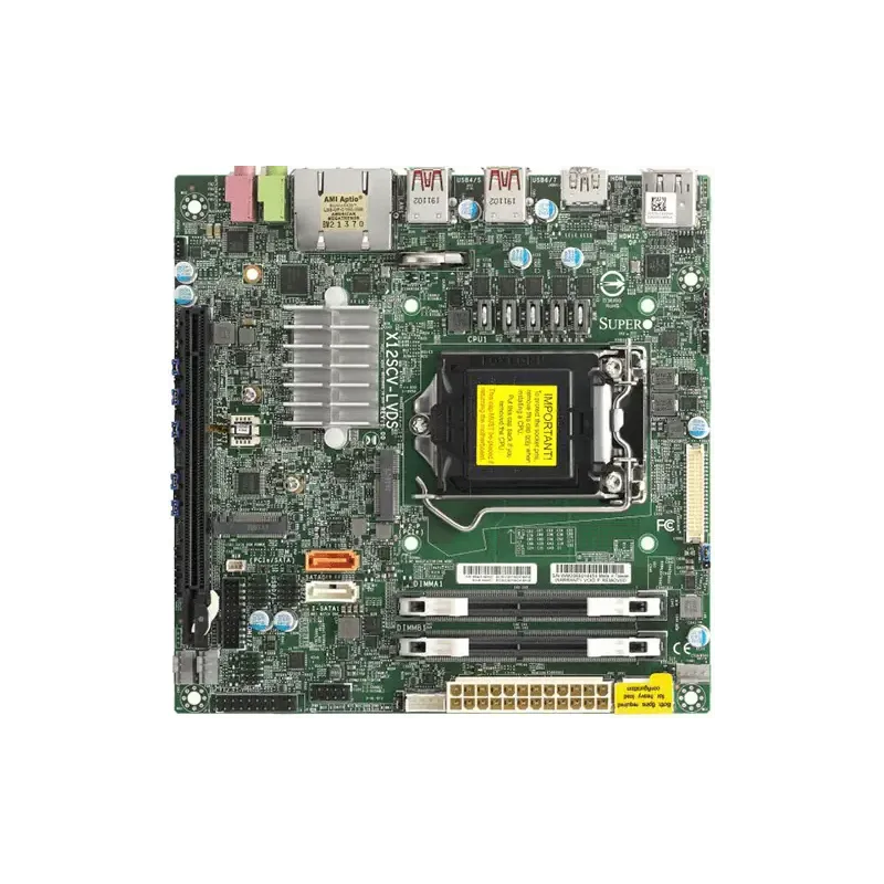 MBD-X12SCV-LVDS-B Supermicro X12SCV-LVDS- Mini ITX- CometLakePCHW480-LGA1200-PCIe x16