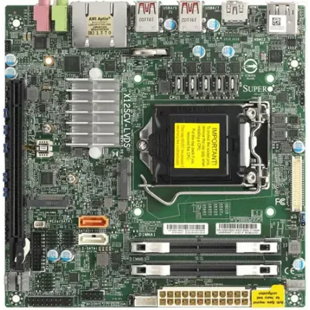 MBD-X12SCV-LVDS-B Supermicro X12SCV-LVDS- Mini ITX- CometLakePCHW480-LGA1200-PCIe x16