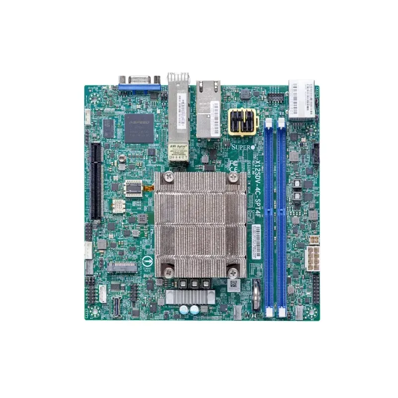 MBD-X12SDV-8C-SPT4F-B Supermicro Embedded miniITX-Xeon ICX-D-Dual 25G SFP28-Dual 10GBase-