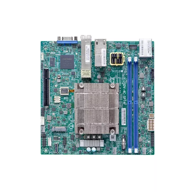 MBD-X12SDV-10C-SPT4F-B Supermicro Embedded miniITX-Xeon ICX-D-Dual 25G SFP28-Dual 10GBase-