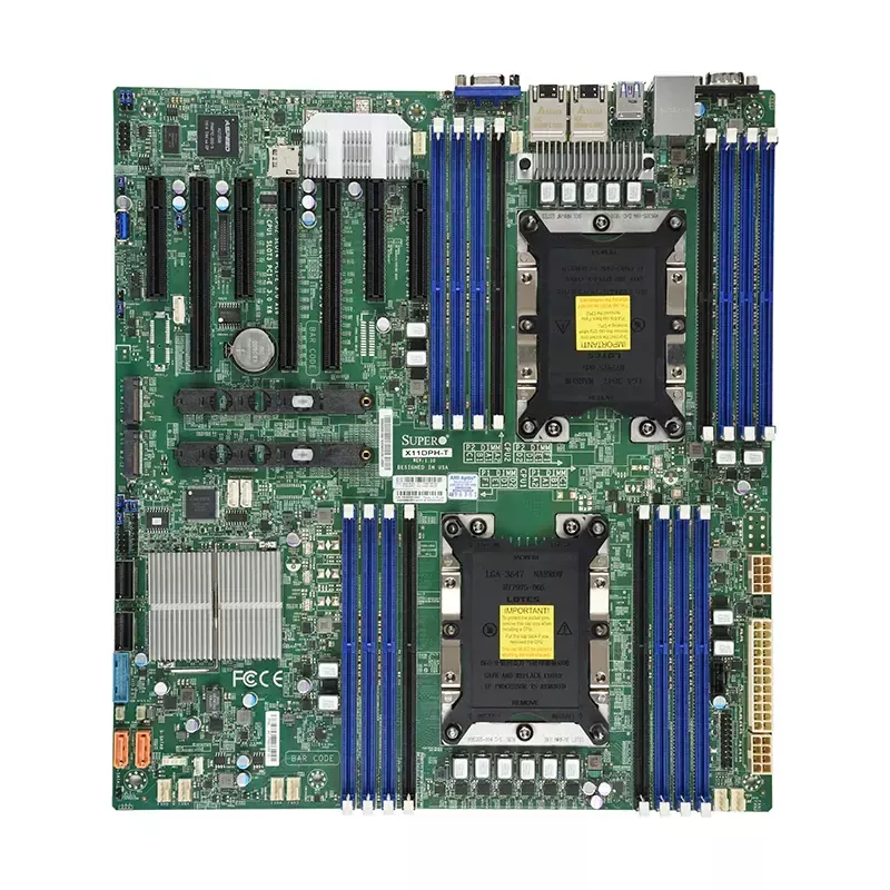 MBD-X11DPH-T-B Supermicro X11 DP Skylake-16 DIMM DDR4-4 PCI-E 3.0x8-3PCI-E 3.0x16