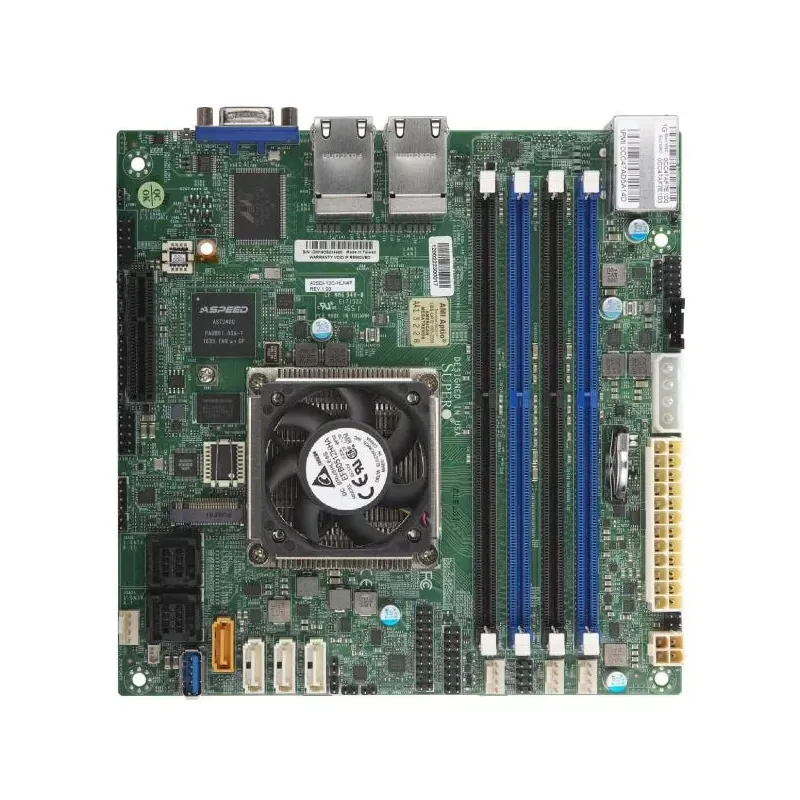 MBD-A2SDI-8C -HLN4F-B Supermicro A2SDi-8C -HLN4F-Embedded Denverton mITX-8 Core-Quad 1GbE