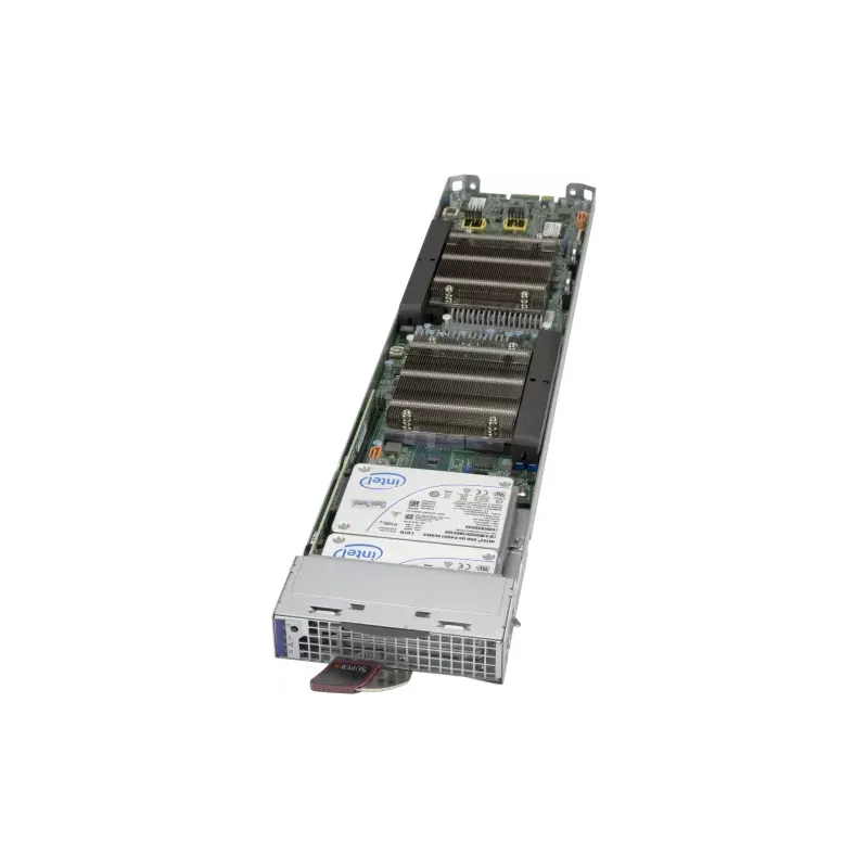 MBI-6219M-2N Supermicro Dual E-2100 per blade support up to 4x2.5 NVMe