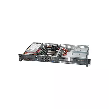 Supermicro SYS-5018D-FN4T 1U CSE-505-203B X10SDV-8C-TLN4F PWS-203-1H