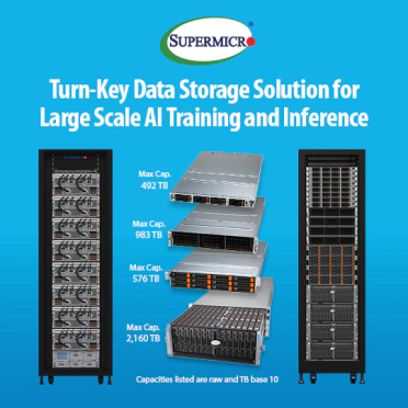 Supermicro Introduces a Rack Scale Total Solution for AI Storage to Accelerate Data Pipelines